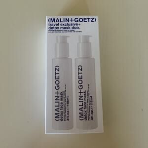 Malin + Goetz Detox Face Masks 2 bottles 4 oz New In Box